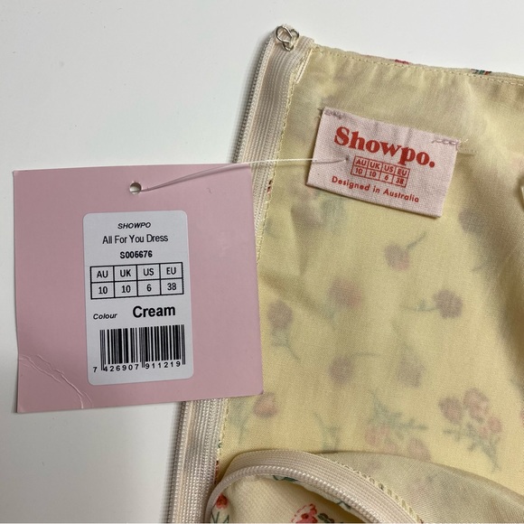 Showpo All For You Dress in Cream Floral - Picture 9 of 10